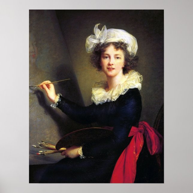Poster Vigée Le Brun - Autorretrato (Frente)