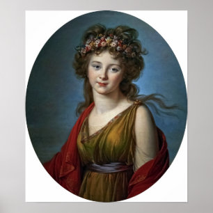 Poster Vigée Le Brun - Condessa Kagenek Em Flora