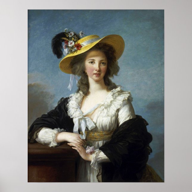 Poster Vigée Le Brun - Duquesa De Polignac (Frente)