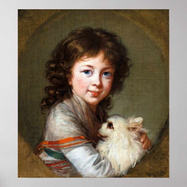 Poster Vigée Le Brun - Elisabeth Isabella Mniszech (Frente)