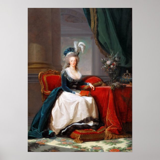 Poster Vigée Le Brun - Maria Antonieta (Frente)