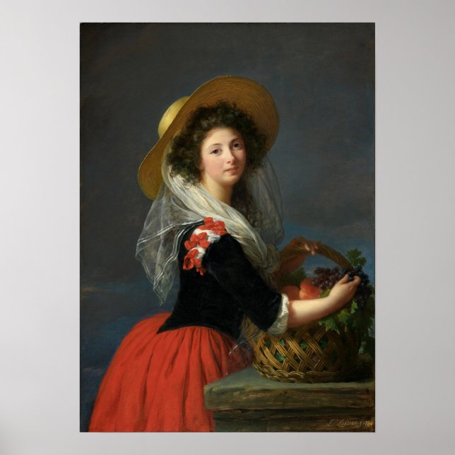 Poster Vigée Le Brun - Marie Gabrielle De Gramont (Frente)