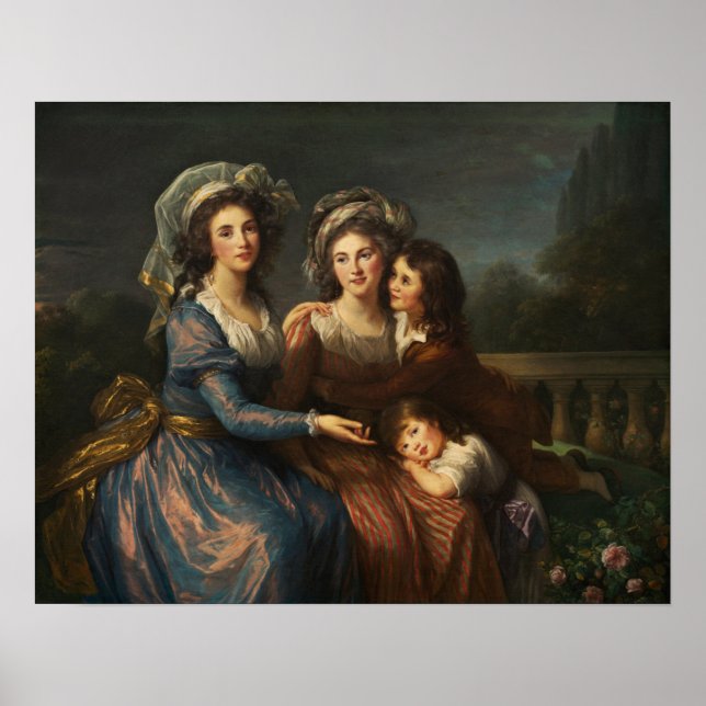 Poster Vigée Le Brun - Marquise De Pezay, M De Rouge (Frente)