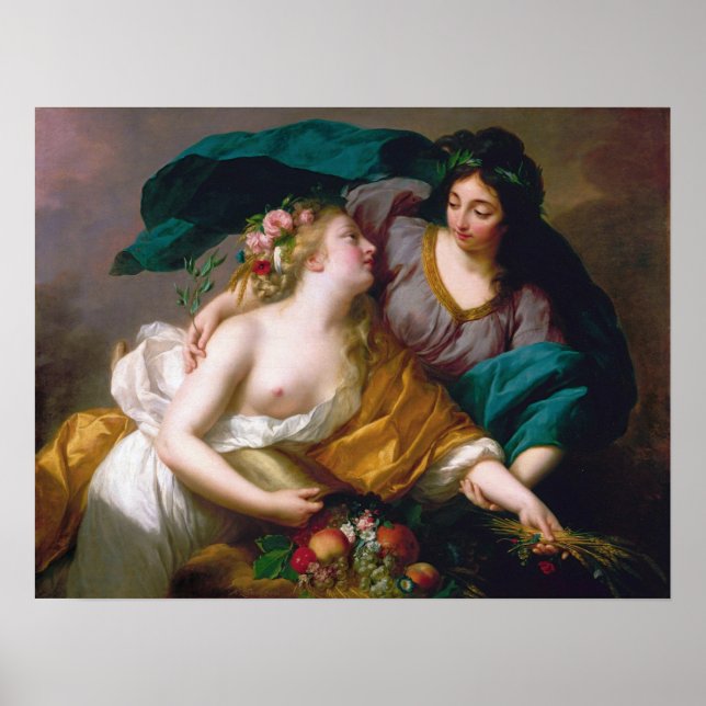 Poster Vigée Le Brun - Paz Trazendo De Volta A Prosperida (Frente)