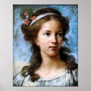 Poster Vigée Le Brun - Retrato Da Jovem Rapariga