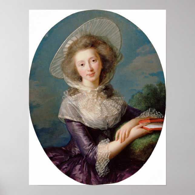 Poster Vigée Le Brun - Viscondessa De Vaudreuil (Frente)