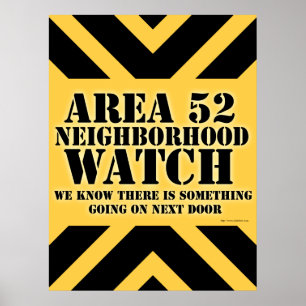 Póster Vigilância de bairro da área 52