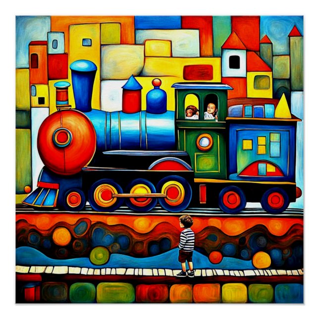 Póster Vigilância do comboio 2 (Frente)