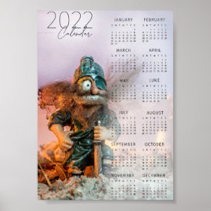 Poster Viking inspirou calendário para 2022