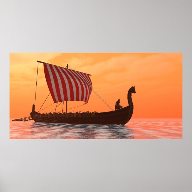 Poster Viking Longship Ventures (Frente)