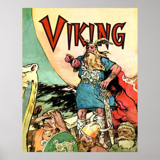 Póster Viking Norse Gods Thodies (Frente)