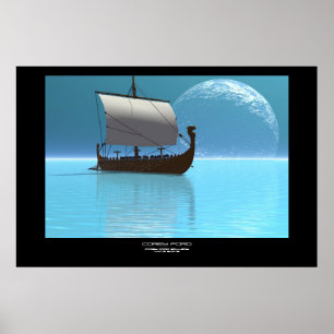 POSTER VIKING SHIP 2 PRINT