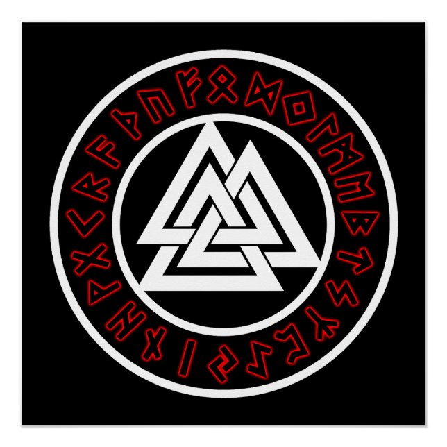 Póster Viking White Triscalion (Frente)