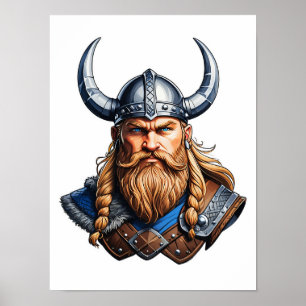 Poster Vikings Nordic Man