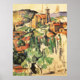 Póster Vila de Gardanne por Paul Cezanne, Arte Antiga