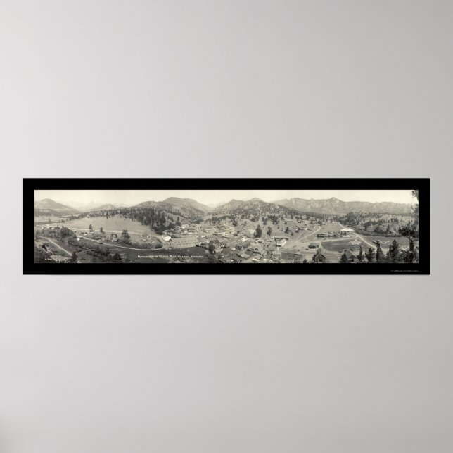 Poster Vila Estes Park, Foto CO 1919 (Frente)