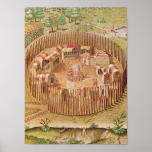 Póster Vila indiana fortificada, 'de Brevis