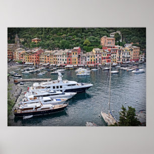 Póster Vila italiana do porto - Portofino