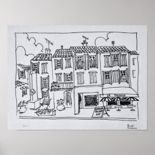 Póster Vila Medieval de Biot, França