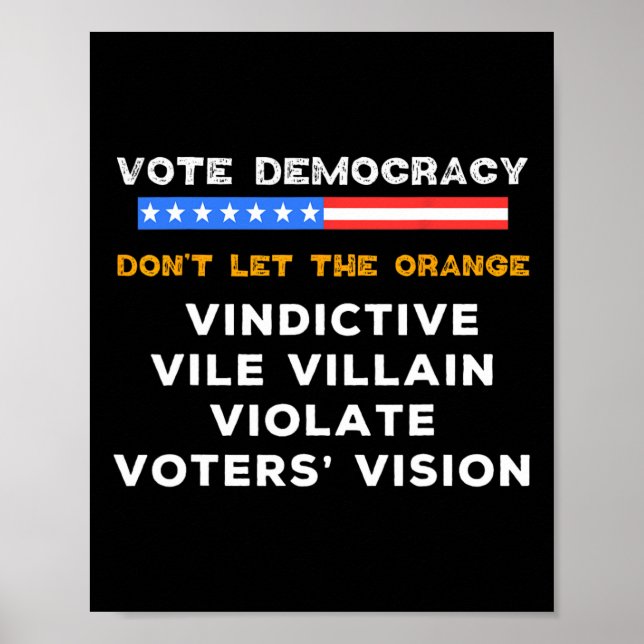 Poster Vílio Vindical Villain Viola Eleitores Visão Kama (Frente)