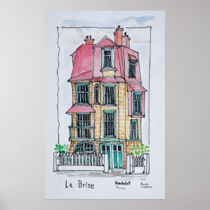 Poster Villa La Brise Neufchatel Hardelot, França