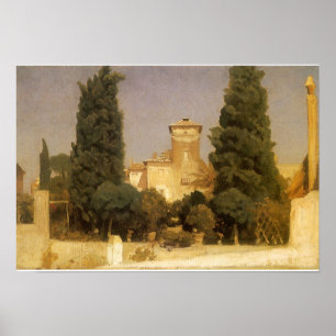 Poster Villa Malta, Roma por Lord Frederic Leighton