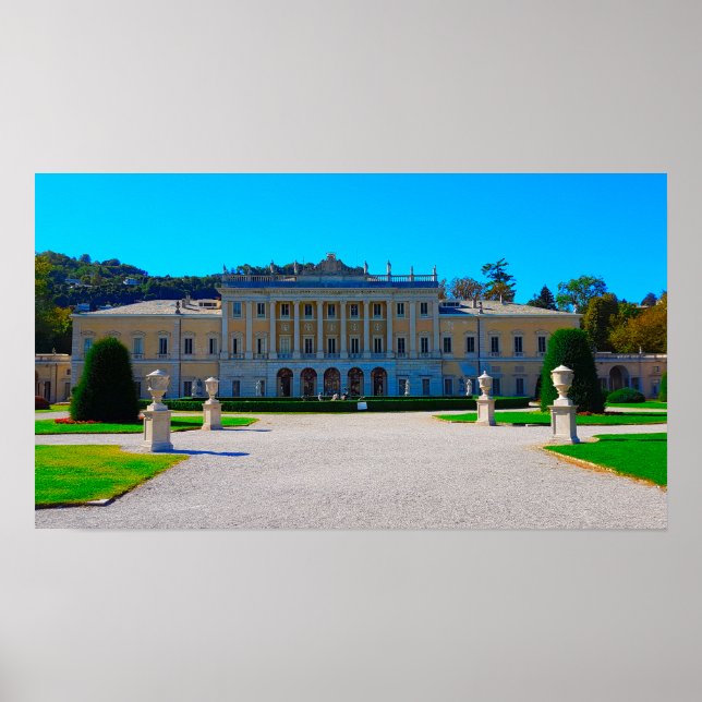Poster Villa Olmo Lake Como Itália (Frente)