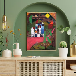 Poster Villa R de Paul Klee, Abstrato Art