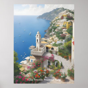 Poster Villa Treville Positano Itália