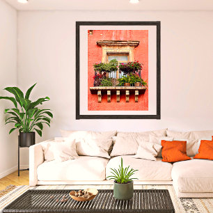 Poster Village Balcony Fotos do México