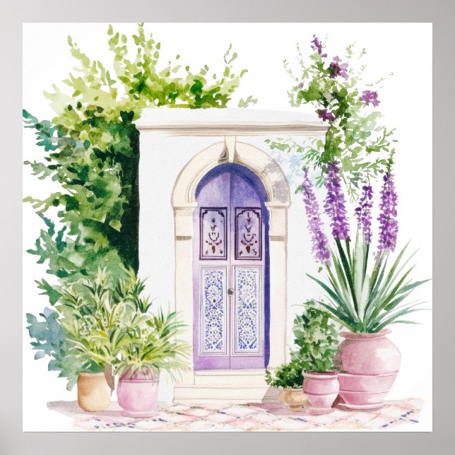 Poster Village Watercolor Boho (Frente)