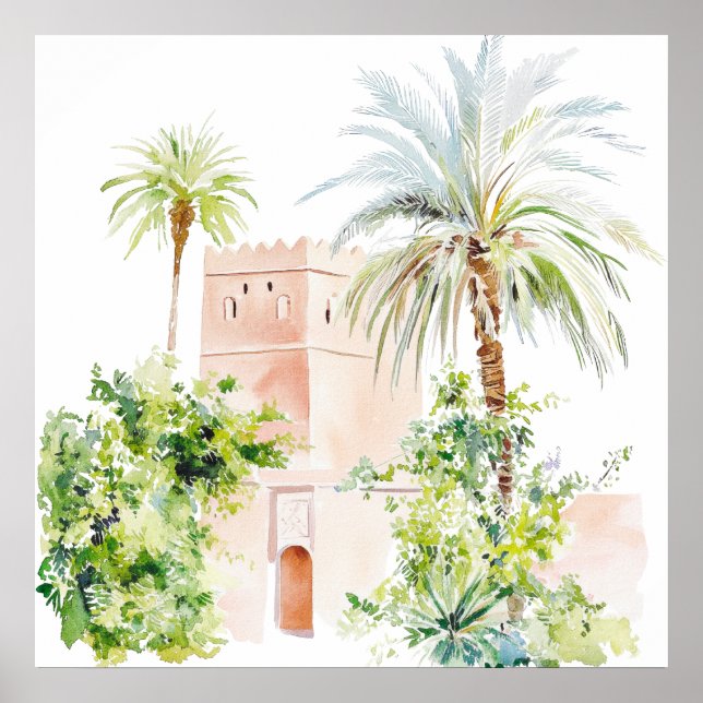 Poster Village Watercolor Boho (Frente)