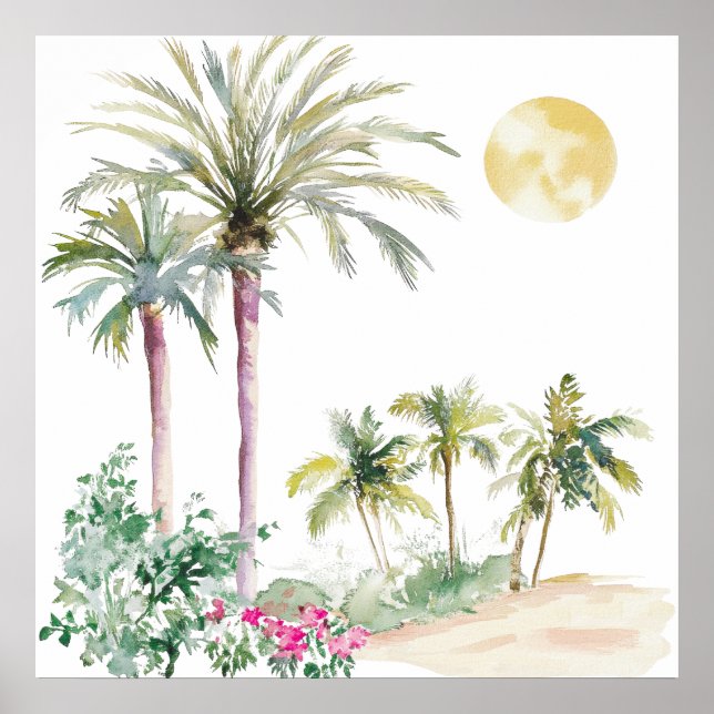 Poster Village Watercolor Boho (Frente)