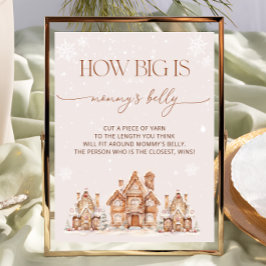 Poster Village Winter Holiday How Big is Mamãe Belly