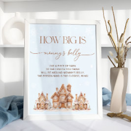 Poster Village Winter Holiday How Big is Mamãe Belly