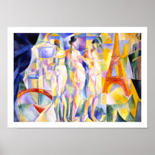 Póster Ville de Paris do La por Delaunay - arte abstracta