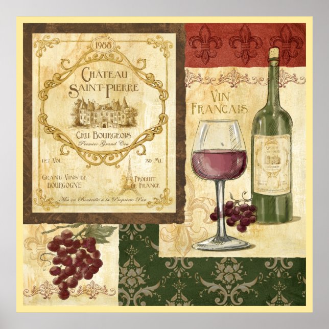 Póster Vin Francais (Frente)