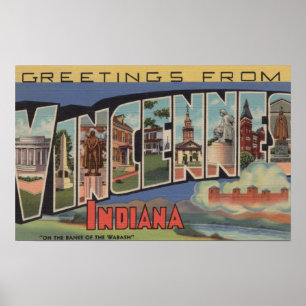 Póster Vincennes, Indiana - grandes cenas da letra