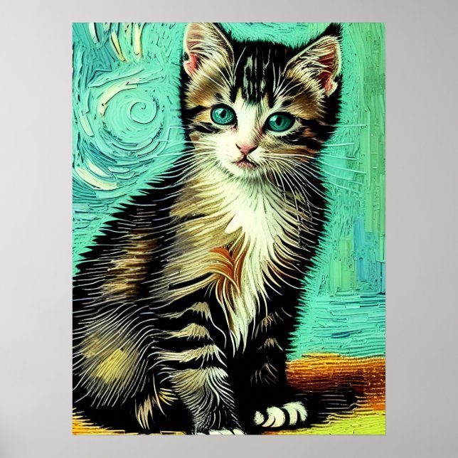 Poster Vincent Cat Gogh (Frente)