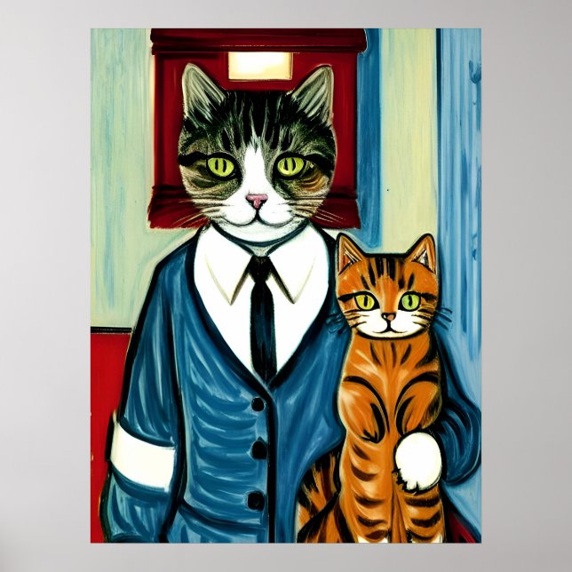 Poster Vincent Cat Gogh (Frente)