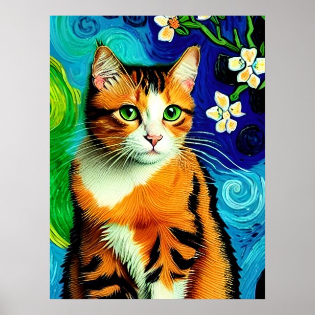 Poster Vincent Cat Gogh (Frente)