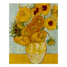 Vincent Van Gogh 12 Girassóis Impressionista