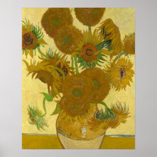 Poster Vincent Van Gogh 15 Sunflower Painting