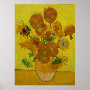 Poster Vincent Van Gogh 15 Sunflowers Painting