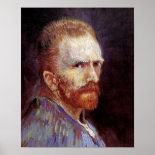 Póster Vincent Van Gogh - 1887 Self Portrait Painting