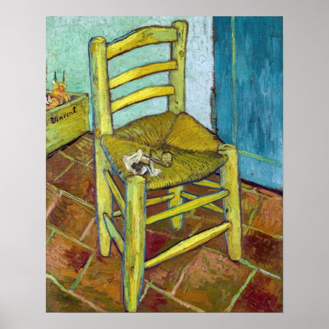Poster Vincent van Gogh - A Cadeira de Van Gogh (Frente)