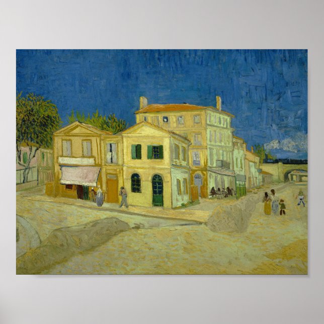 Póster Vincent van Gogh - A Casa Amarela ("A Rua") (Frente)