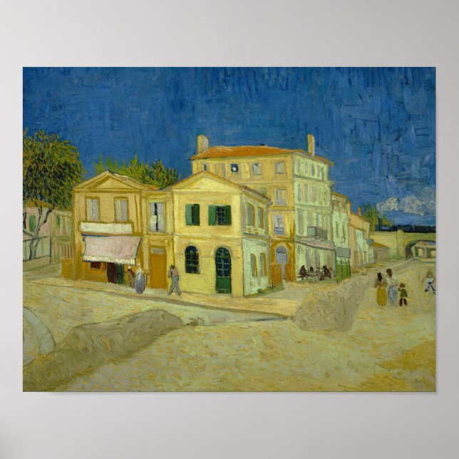 Poster Vincent van Gogh - A Casa Amarela ("A Rua") (Frente)