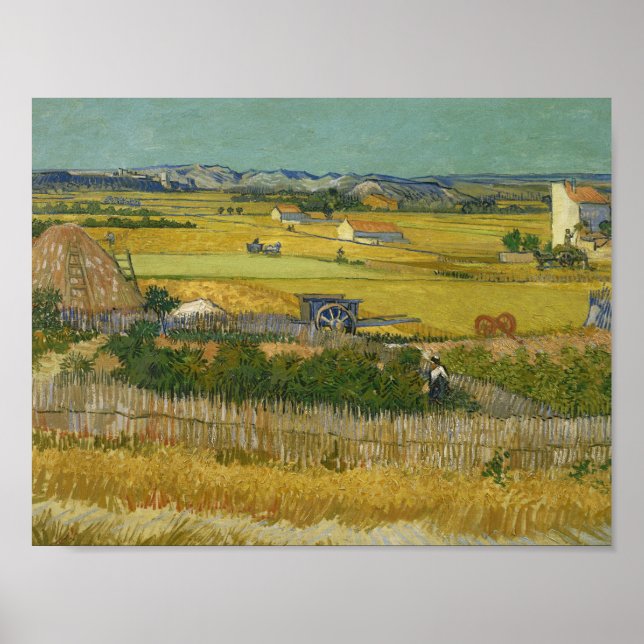 Póster Vincent van Gogh - A Colheita (Frente)