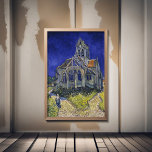 Poster Vincent Van Gogh, a Igreja dos Auvers<br><div class="desc">Vincent Van Gogh - A Igreja em Auvers,  1890.</div>